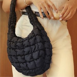 COS black quilted mini shoulder bag - like new